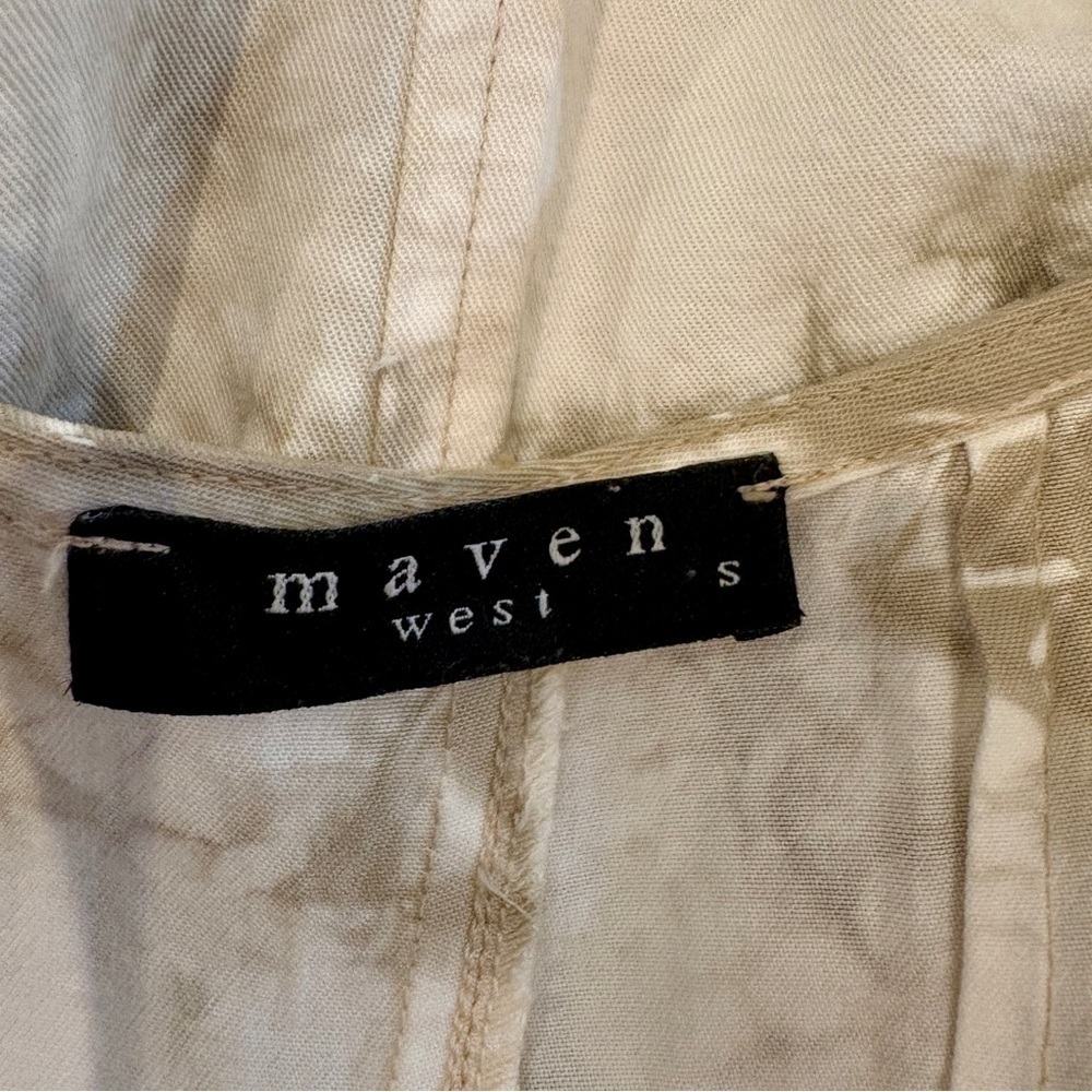 NWOT Maven West Cream Tie Dye Dress Size Small - Picture 5 of 7